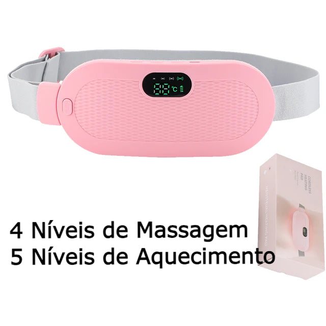 Pad térmico massageador para alívio de cólica menstrual