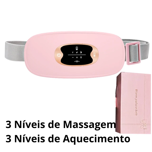 Pad térmico massageador para alívio de cólica menstrual