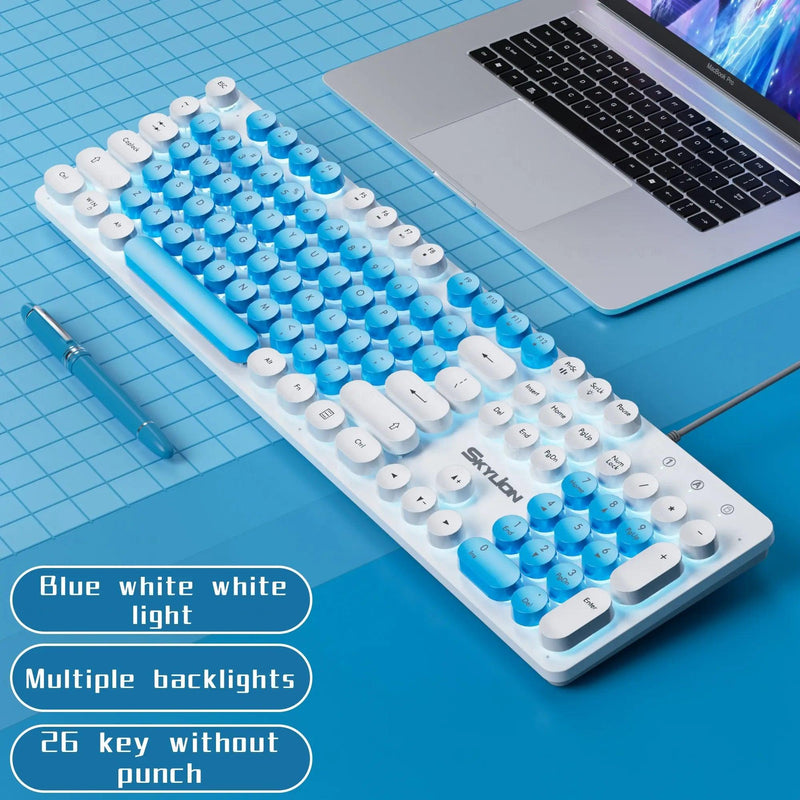 Teclado de membrana com fio e iluminação LED - Safe Haven