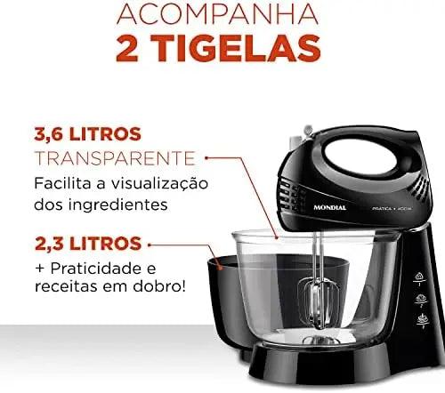 Batedeira prática 110V 400W B-45-R - Safe Haven