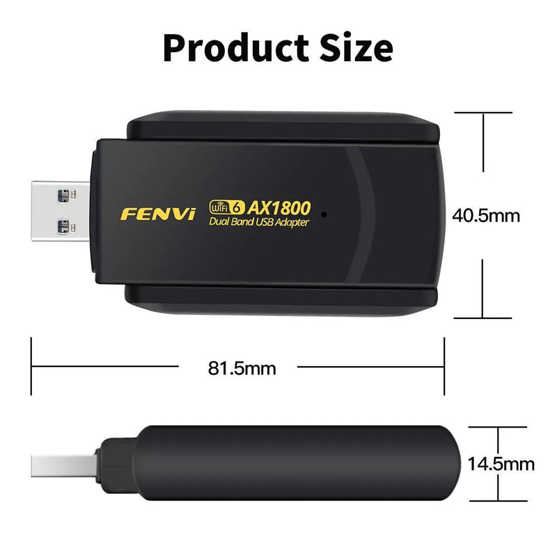 adaptador USB 3.0 WiFi 5Ghz FENVI 1800Mbps - Safe Haven